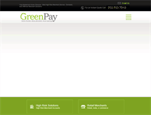 Tablet Screenshot of greenpaymerchantservices.com